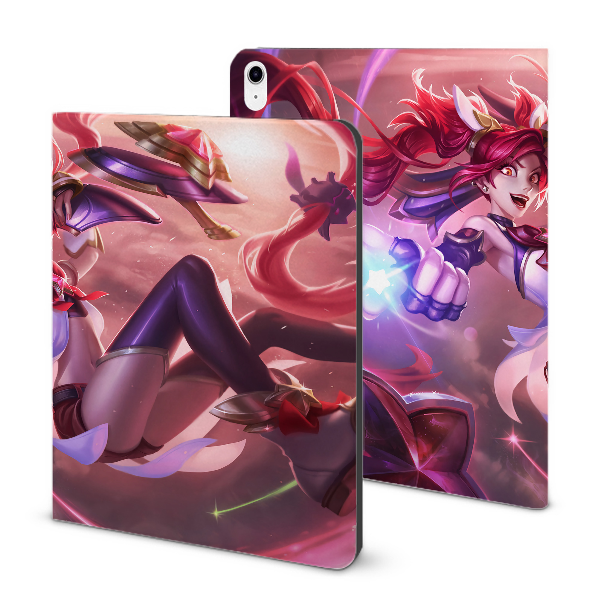 （画像用） リーグ・オブ・レジェンド League of Legends LOL IPad ケース ブック型 PUレザー TPU 耐衝撃 軽量 薄型 ペン収納なし 全面保護 IPad 各モデル対応